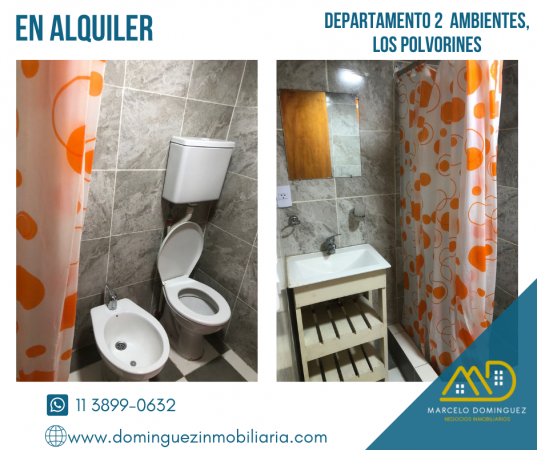 DEPARTAMENTO EN ALQUILER 2 AMBIENTES POLVORINES