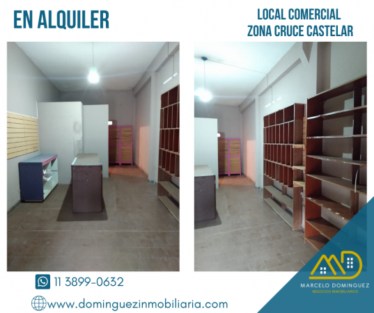 LOCAL COMERCIAL ZONA CRUCE CASTELAR EN ALQUILER