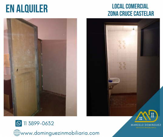 LOCAL COMERCIAL ZONA CRUCE CASTELAR EN ALQUILER