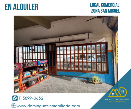 LOCAL EN ALQUILER ZONA SAN MIGUEL