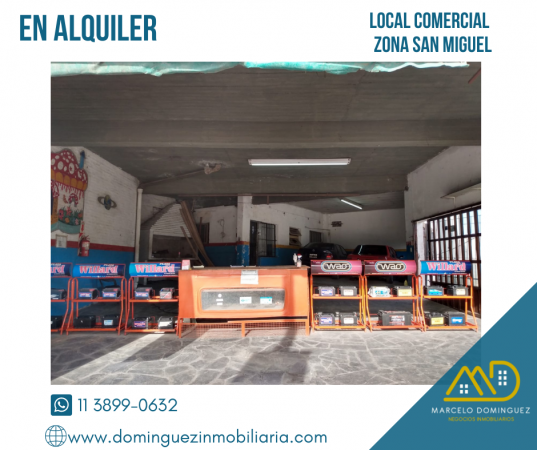 LOCAL EN ALQUILER ZONA SAN MIGUEL