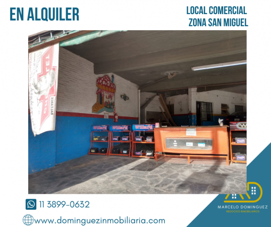 LOCAL EN ALQUILER ZONA SAN MIGUEL