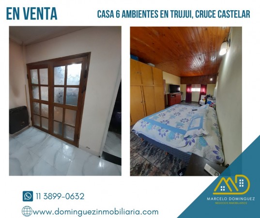 CASA 6 AMBIENTES ZONA TRUJUI EN VENTA