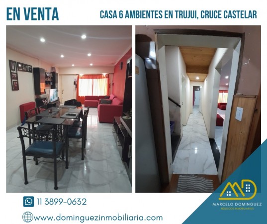 CASA 6 AMBIENTES ZONA TRUJUI EN VENTA