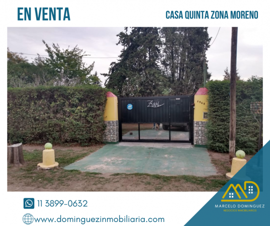 CASA QUINTA EN MORENO EN VENTA