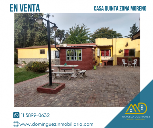 CASA QUINTA EN MORENO EN VENTA