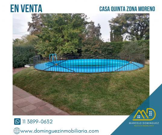 CASA QUINTA EN MORENO EN VENTA