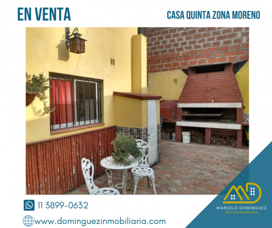 CASA QUINTA EN MORENO EN VENTA