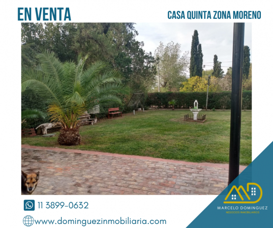 CASA QUINTA EN MORENO EN VENTA