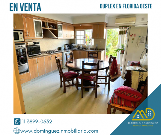 DUPLEX EN VENTA ZONA FLORIDA OESTE