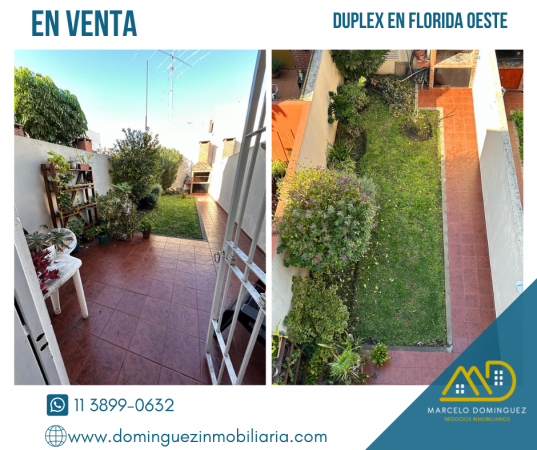 DUPLEX EN VENTA ZONA FLORIDA OESTE