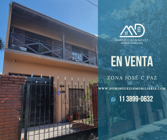 CASA TIPO CHALET EN VENTA ZONA JOSE C PAZ