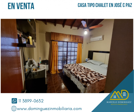 CASA TIPO CHALET EN VENTA ZONA JOSE C PAZ