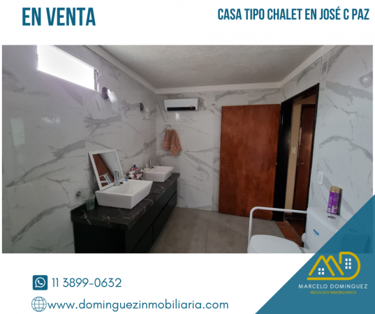 CASA TIPO CHALET EN VENTA ZONA JOSE C PAZ