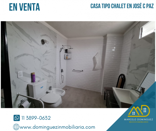 CASA TIPO CHALET EN VENTA ZONA JOSE C PAZ