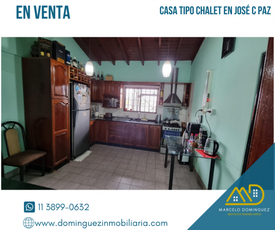 CASA TIPO CHALET EN VENTA ZONA JOSE C PAZ