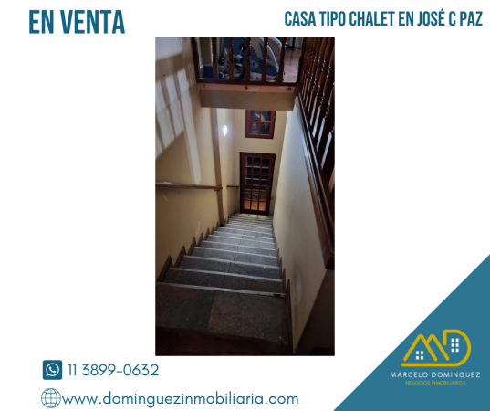 CASA TIPO CHALET EN VENTA ZONA JOSE C PAZ