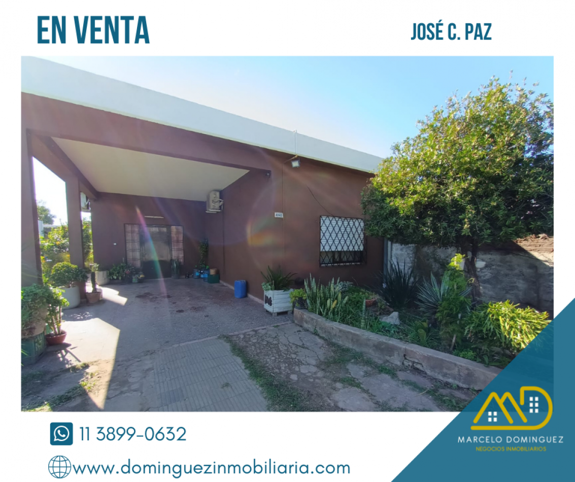 CASA EN VENTA EN JOSE C. PAZ