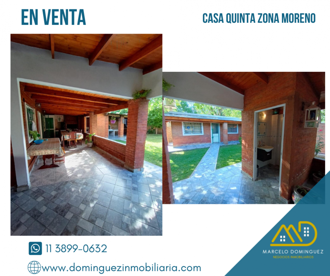 CASA ESTILO QUINTA ZONA MORENO EN VENTA