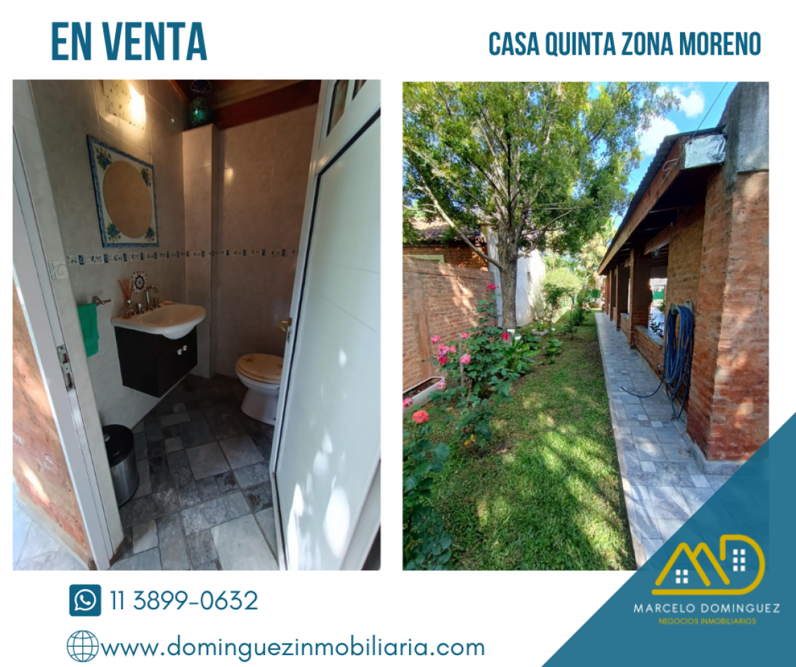 CASA ESTILO QUINTA ZONA MORENO EN VENTA