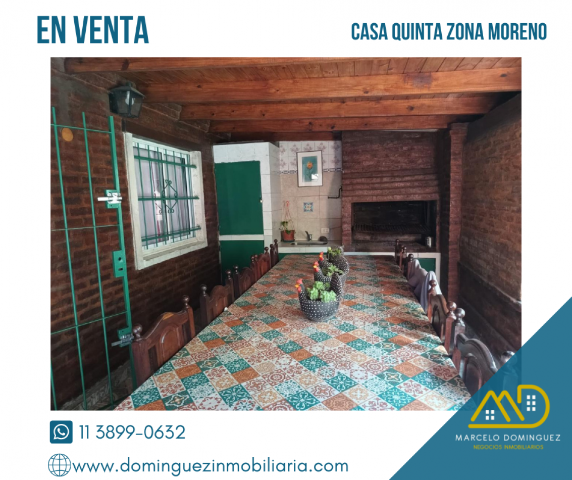 CASA ESTILO QUINTA ZONA MORENO EN VENTA