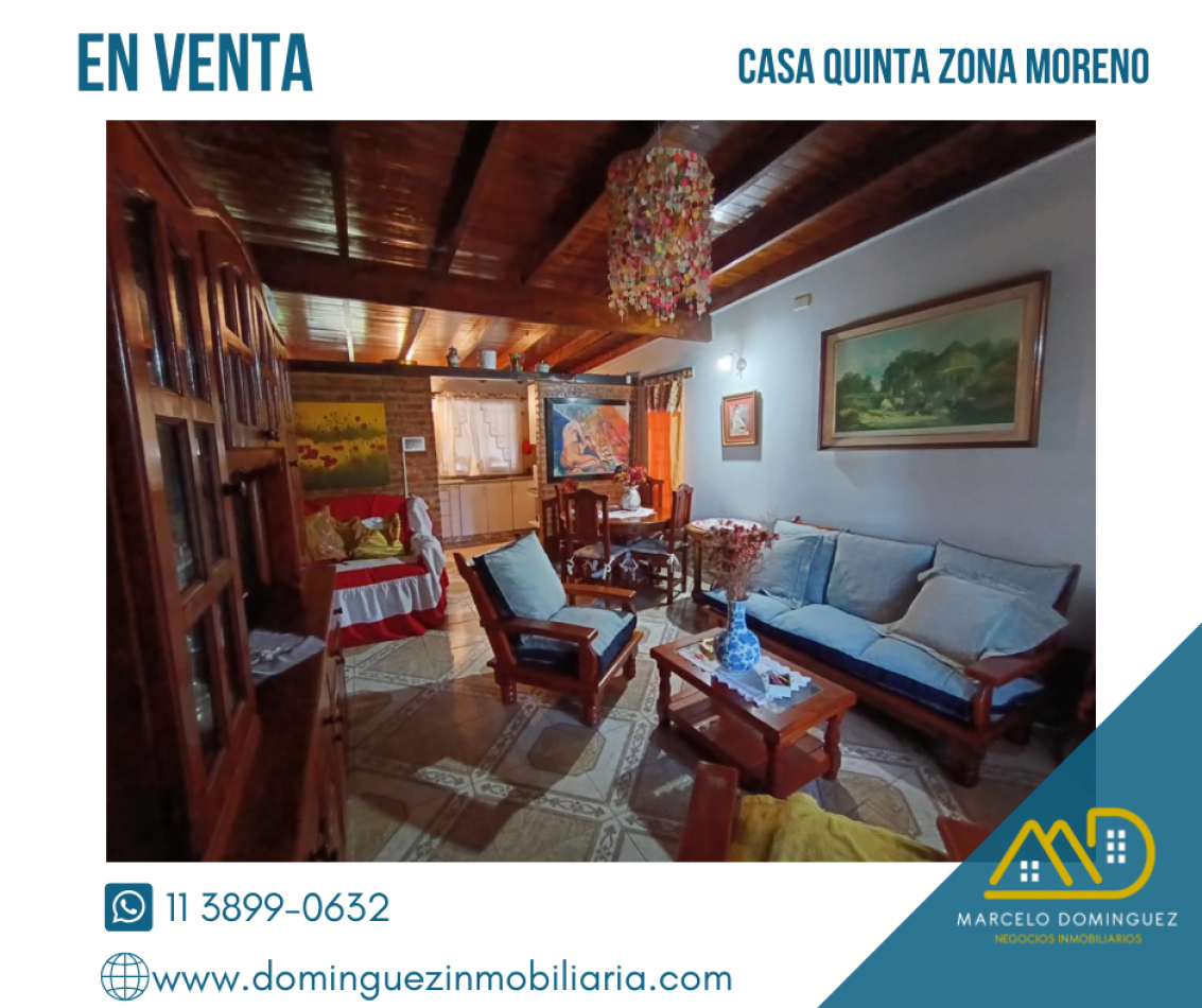 CASA ESTILO QUINTA ZONA MORENO EN VENTA