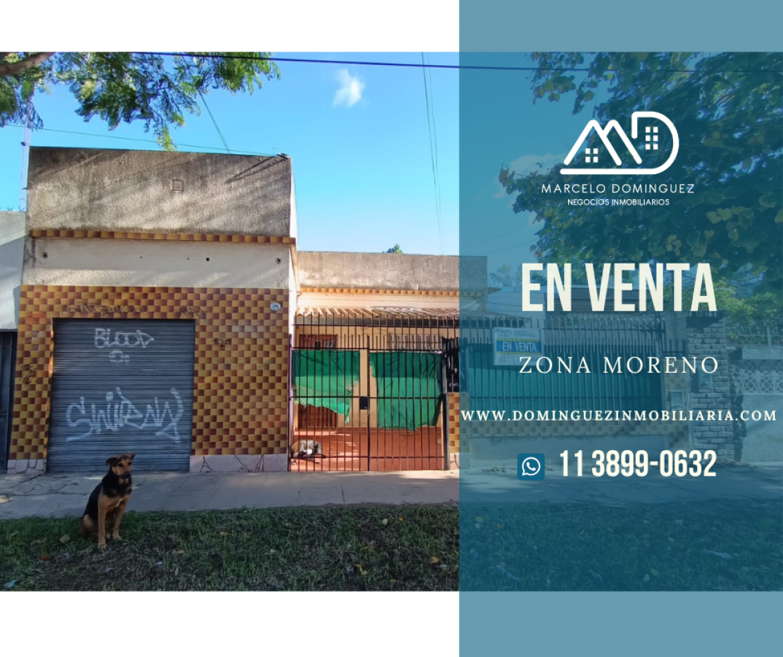 Casa con local en Moreno en Venta