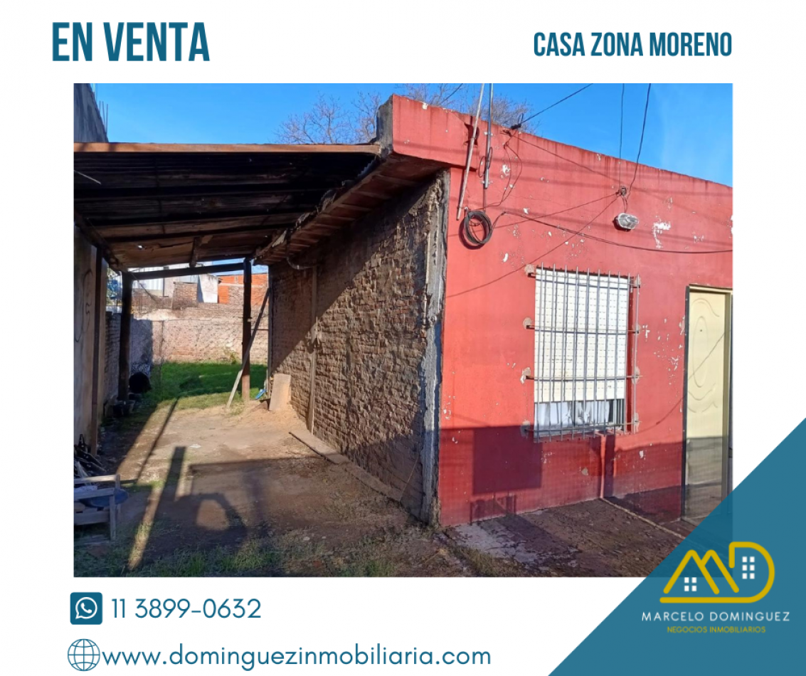 CASA ZONA MORENO EN VENTA 