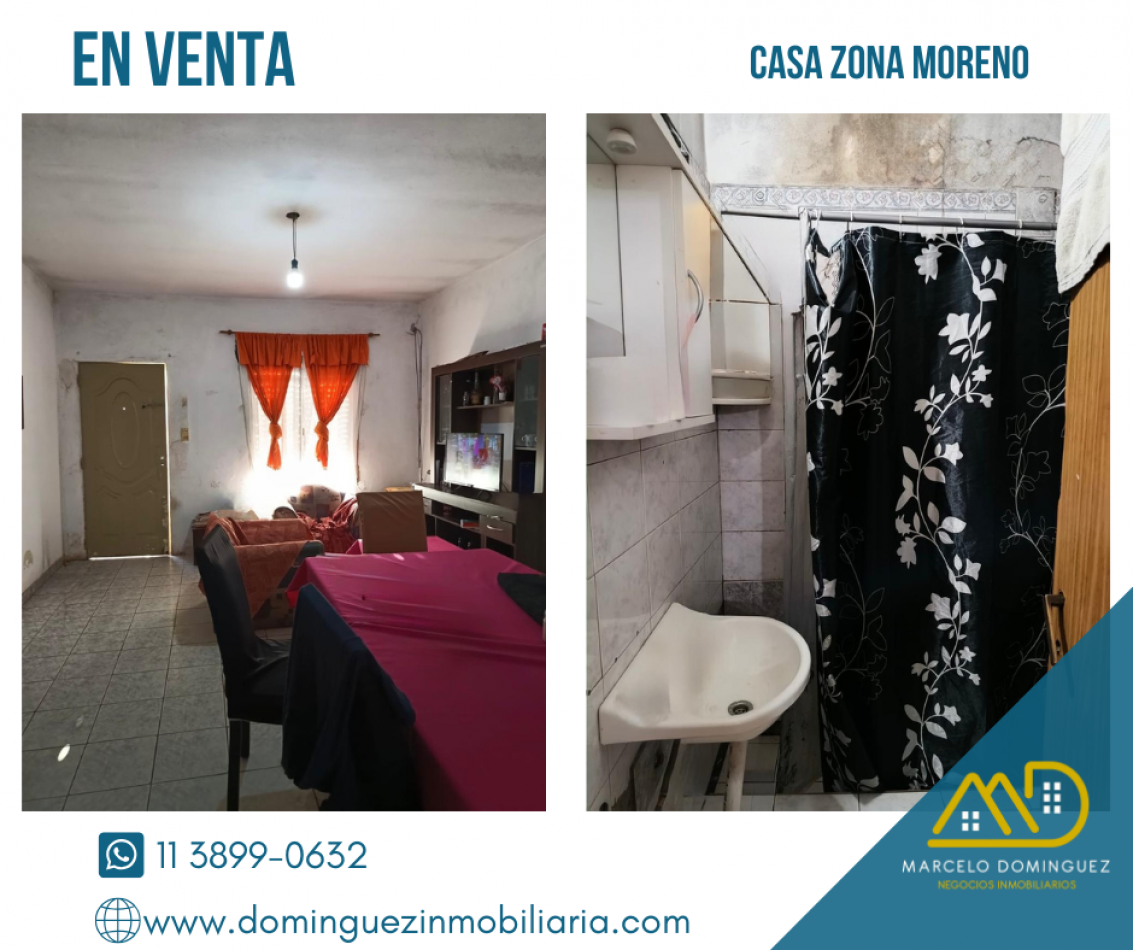 CASA ZONA MORENO EN VENTA 