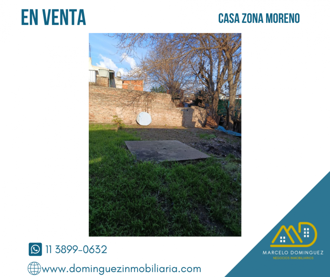 CASA ZONA MORENO EN VENTA 