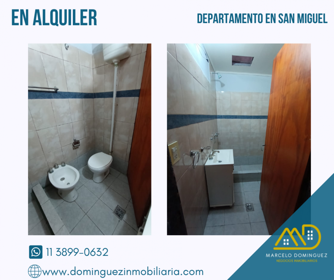 DEPARTAMENTO EN ALQUILER ZONA SAN MIGUEL CENTRO