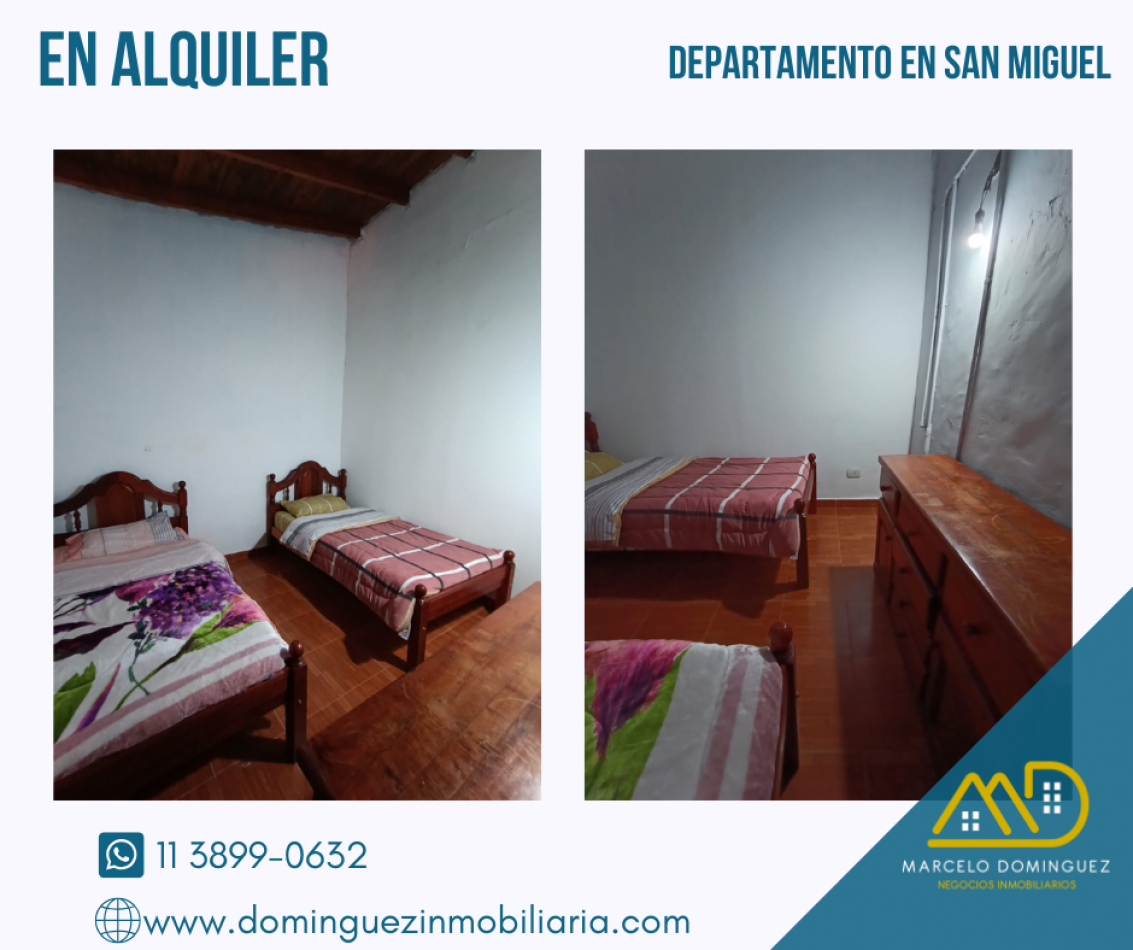DEPARTAMENTO EN ALQUILER ZONA SAN MIGUEL CENTRO