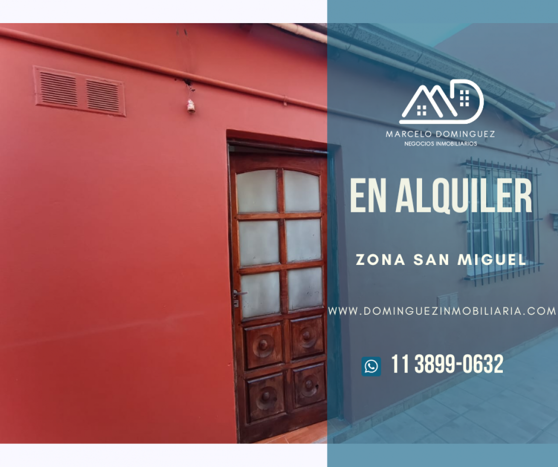 DEPARTAMENTO EN ALQUILER ZONA SAN MIGUEL CENTRO