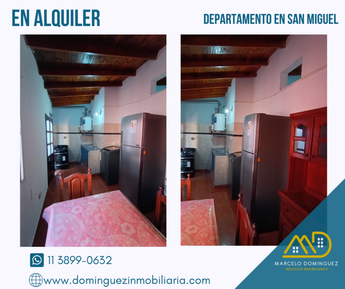 DEPARTAMENTO EN ALQUILER ZONA SAN MIGUEL CENTRO