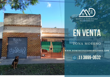 Casa con local en Moreno en Venta